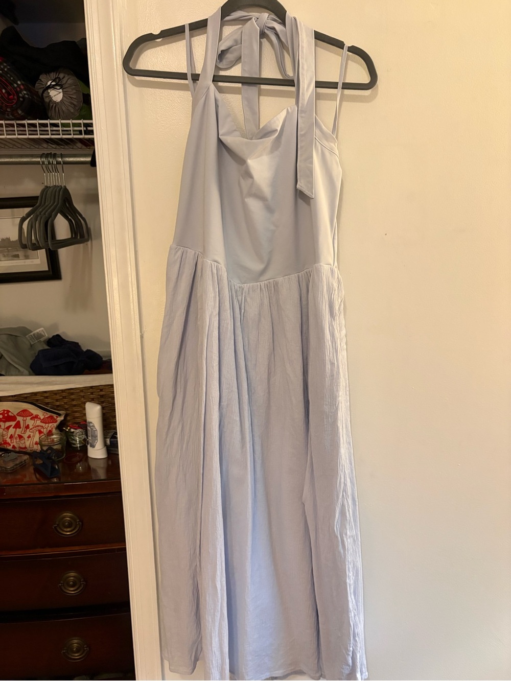aerie Light Lavender Halter Maxi Dress